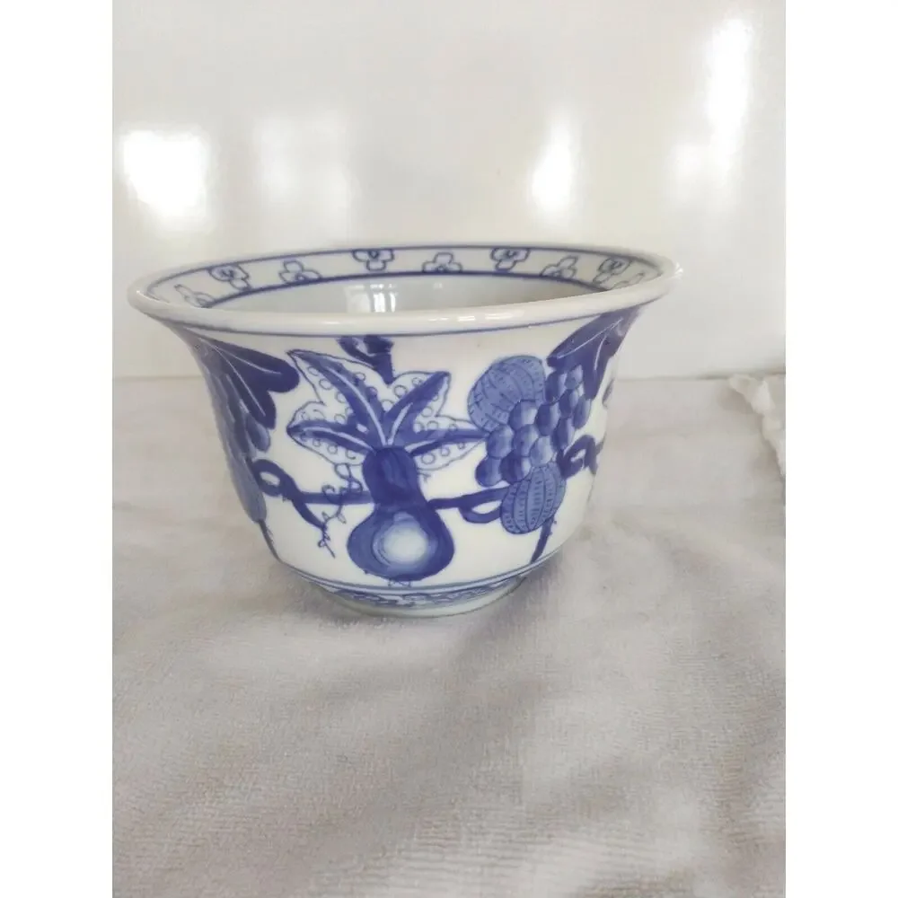 Vintage Asian Flower Pot 6